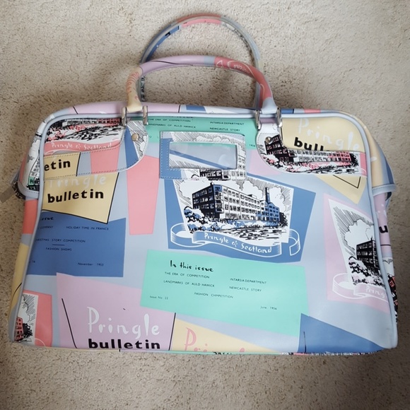 Pringle of Scotland Handbags - Vintage Pringle of Scotland News Bulletin Tote